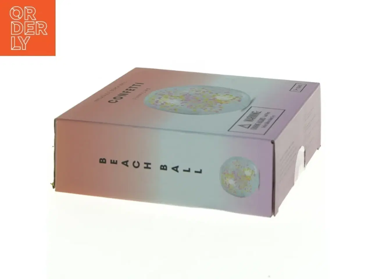 Billede 2 - Oppustelig strandbold med konfetti fra Sunnylife (str. Kasse 15,5 x, 14,5 x, 5 cm)