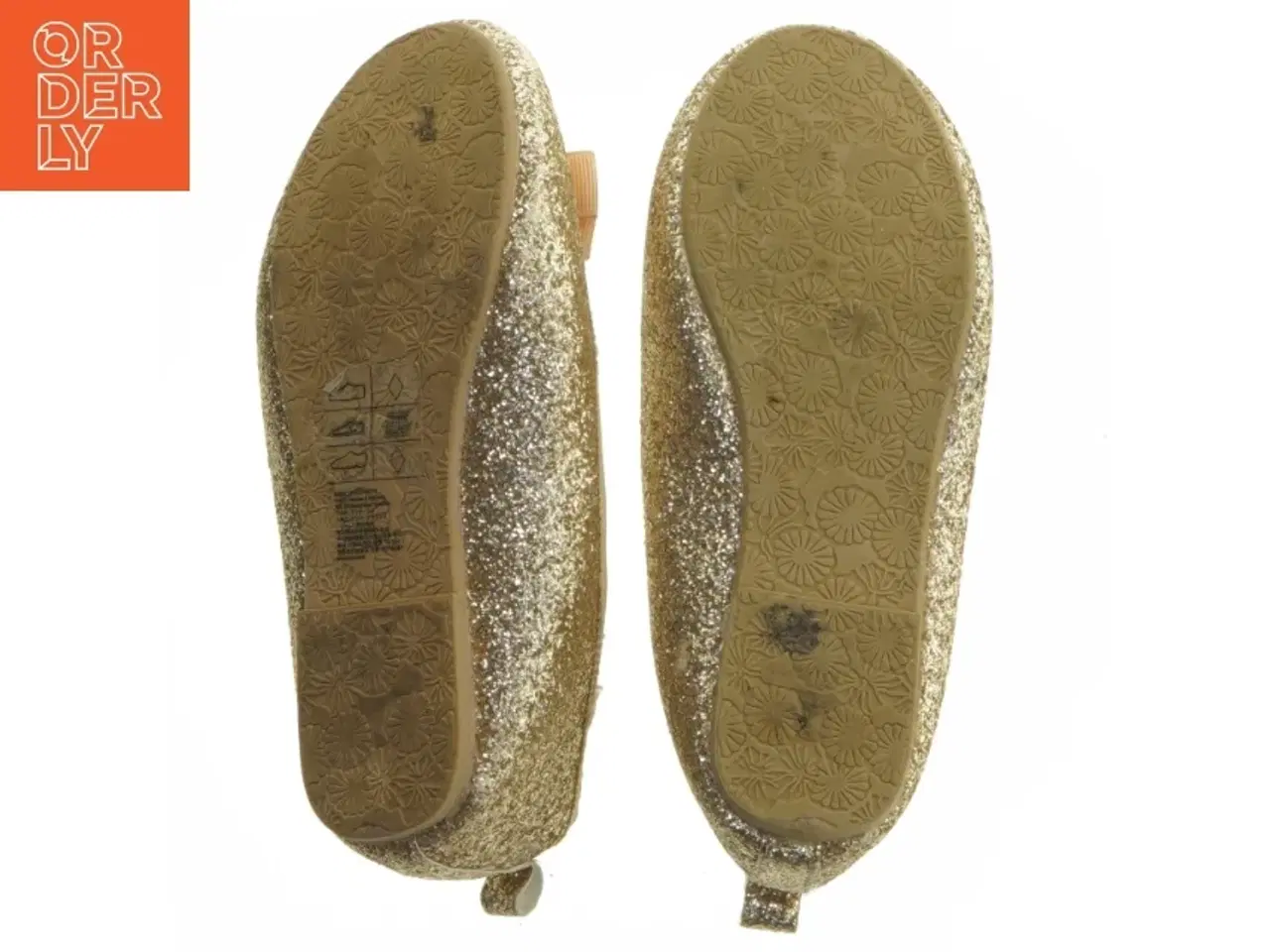 Billede 5 - Guld ballerina sko i størrelse 28 med sløjfe (str. 28 )
