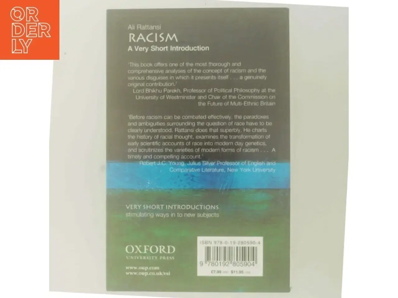 Billede 3 - Racism : a very short introduction af Ali Rattansi (Bog)