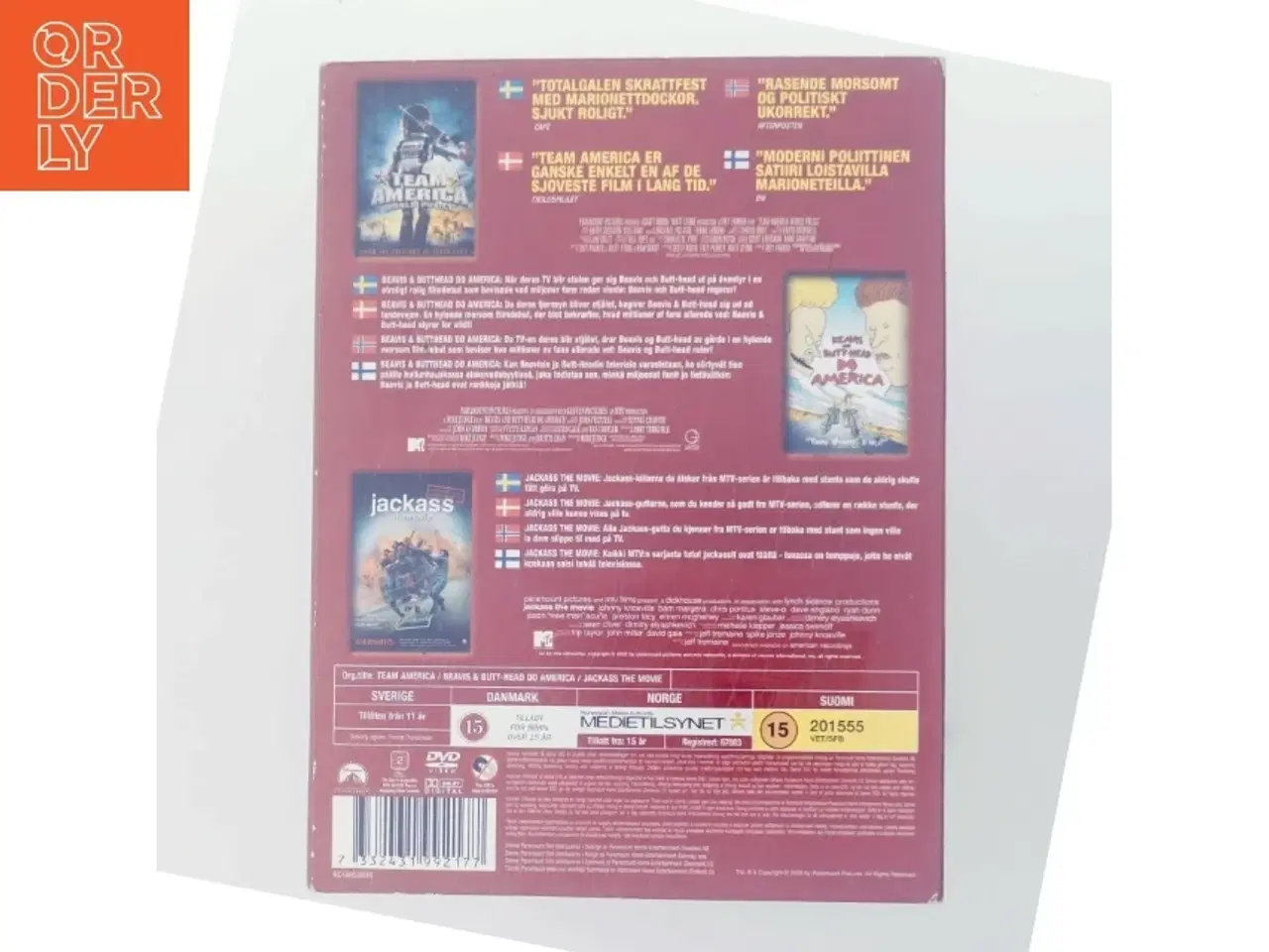 Billede 3 - Team America / Beavis and Butt-Head Do America / Jackass The Movie med Team America: Trey Parker (DVD)