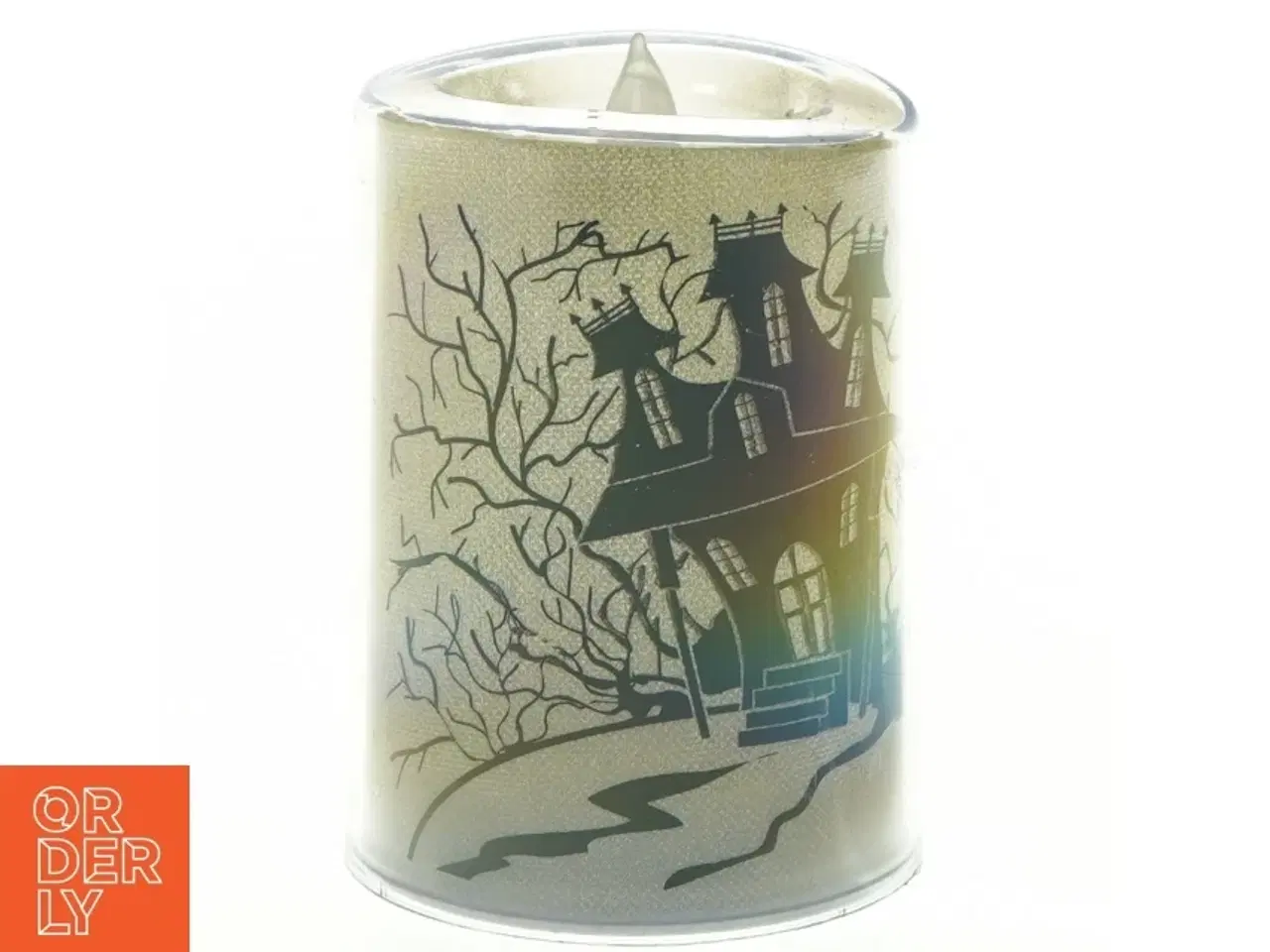 Billede 1 - Dekorativt LED lys med halloween-motiv (str. 11 x ø 8 cm)