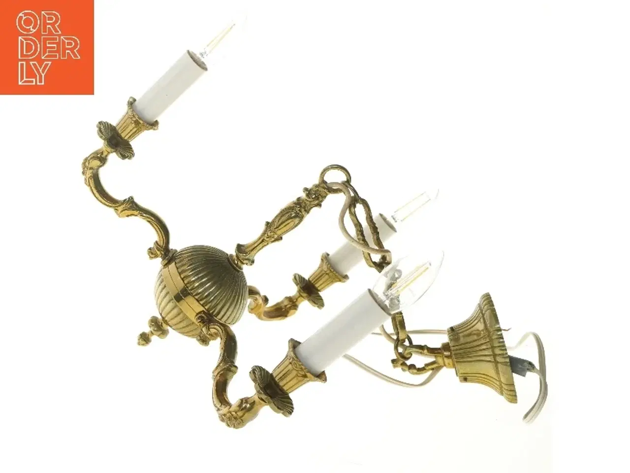 Billede 2 - Lille antik lysekrone (str. 34 cm)