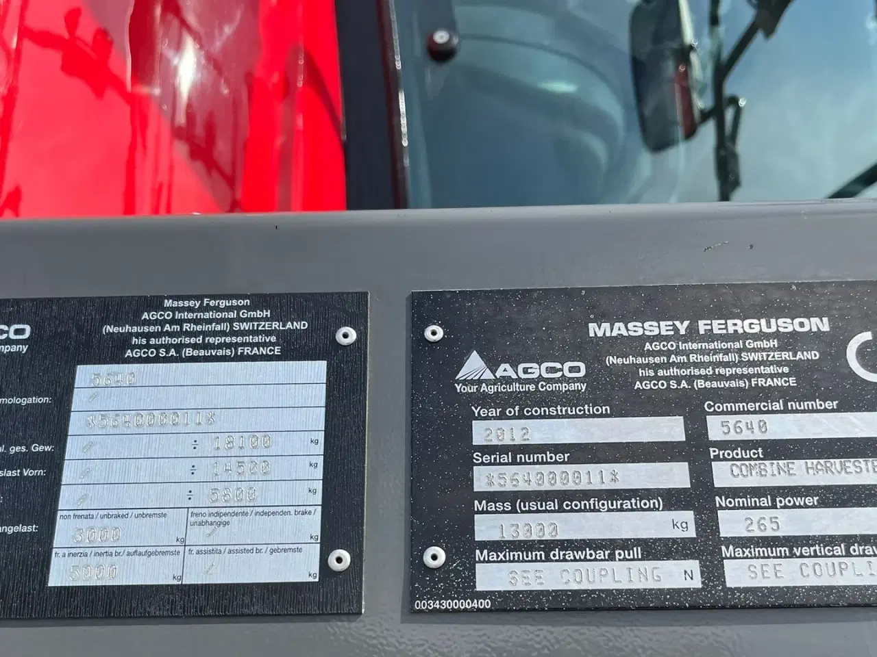 Billede 4 - Massey Ferguson 7370 BETA. Gårdmaskine med kun 1080 motortimer. Med 22fod powerflov skærebord