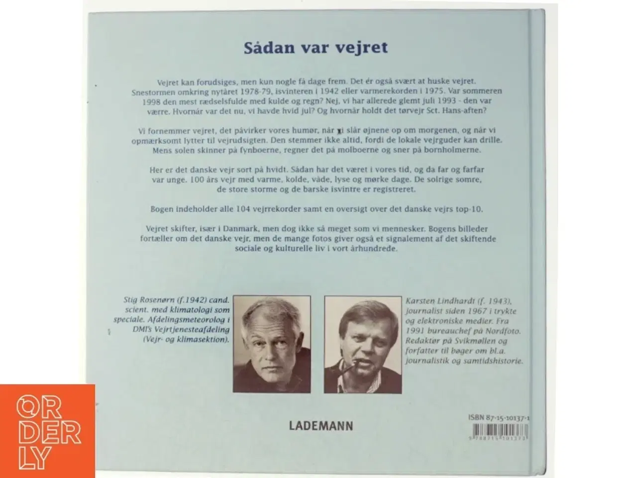 Billede 3 - Dansk vejr i 100 år i tekst og billeder (Bog)