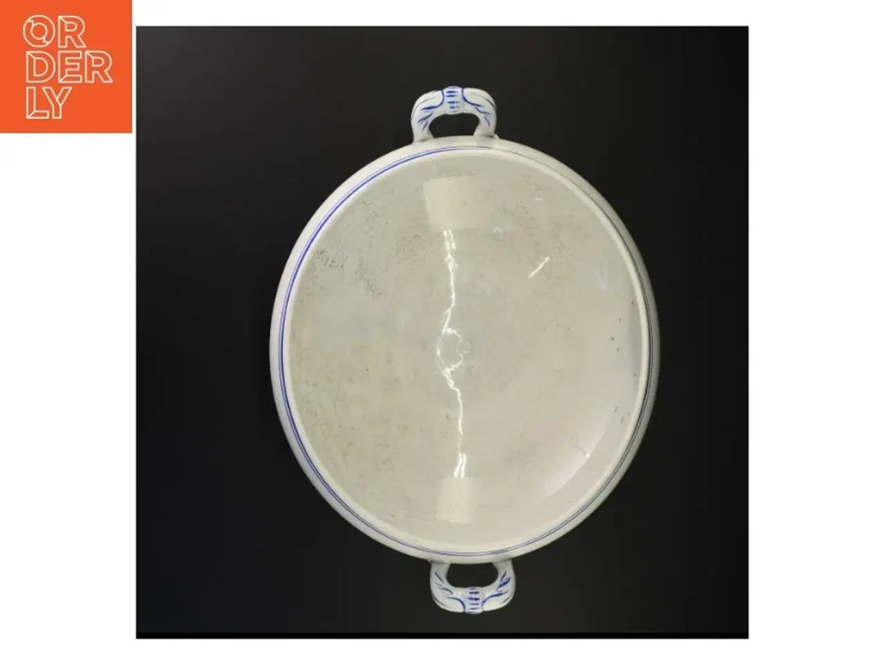 Billede 6 - Hvid og blå porcelænssuppe terrin (str. 29 cm)