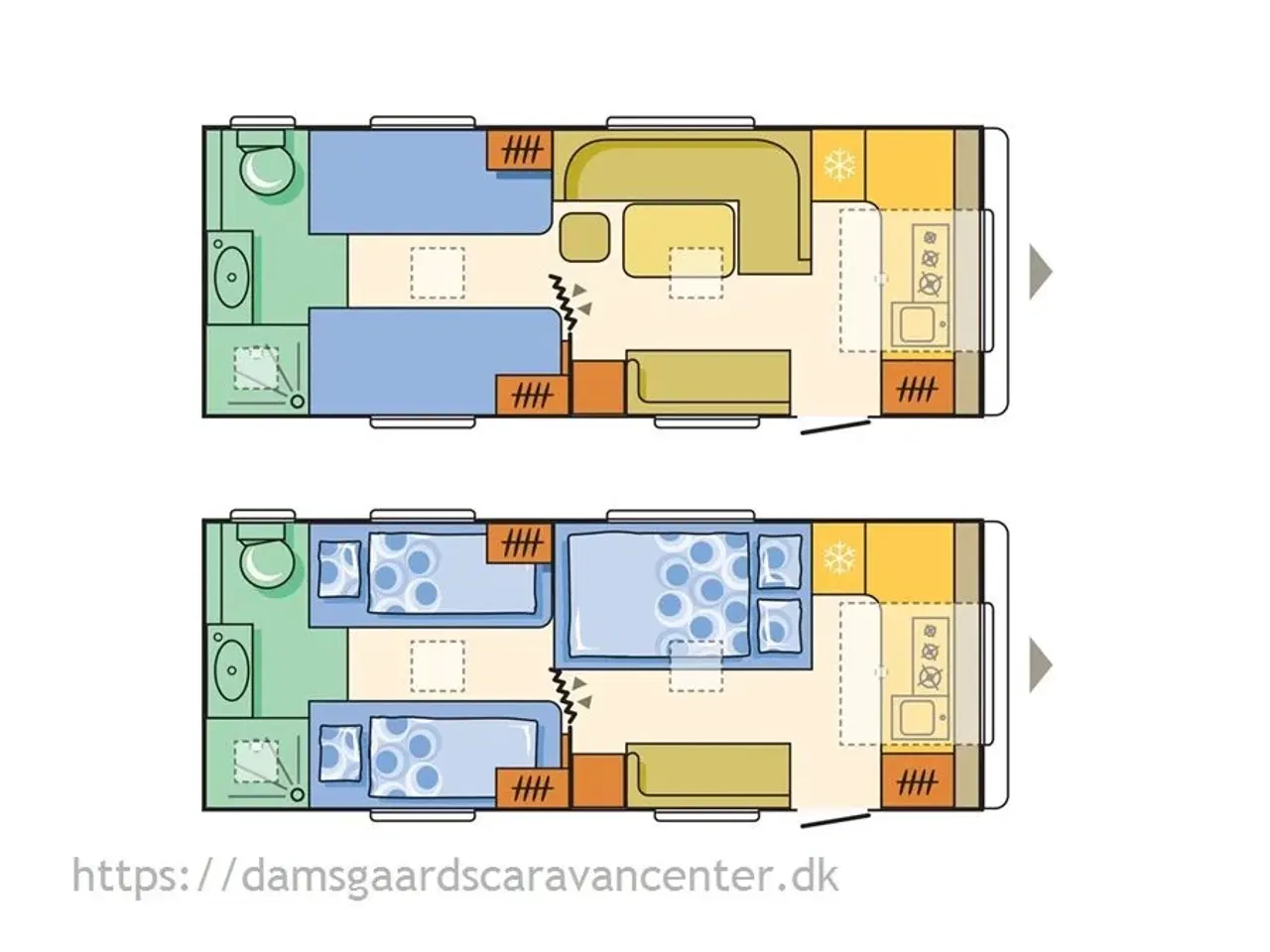 Billede 1 - 2017 - Adria Adora 613 HT   Enkeltsenge-Endekøkken-Endebad-Mover-Telt