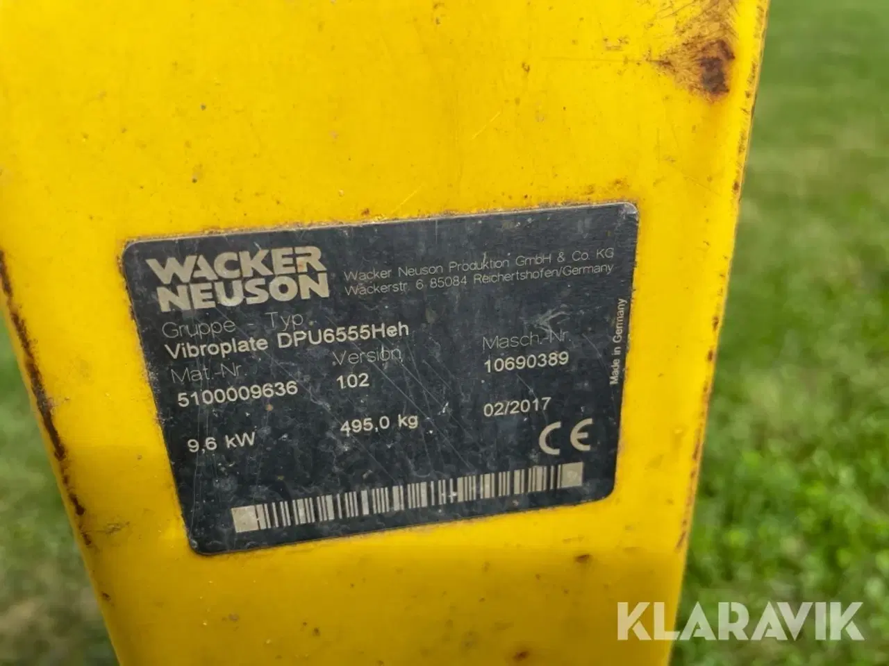 Billede 11 - Pladevibrator Wacker Neuson DPU6555