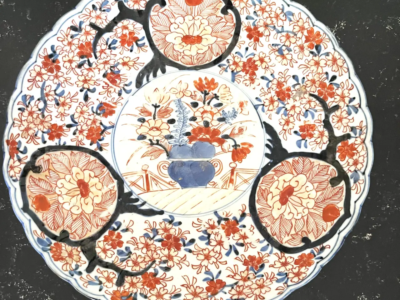 Billede 1 - Fad "Kangxi " ø 28 cm. 1700 tallet