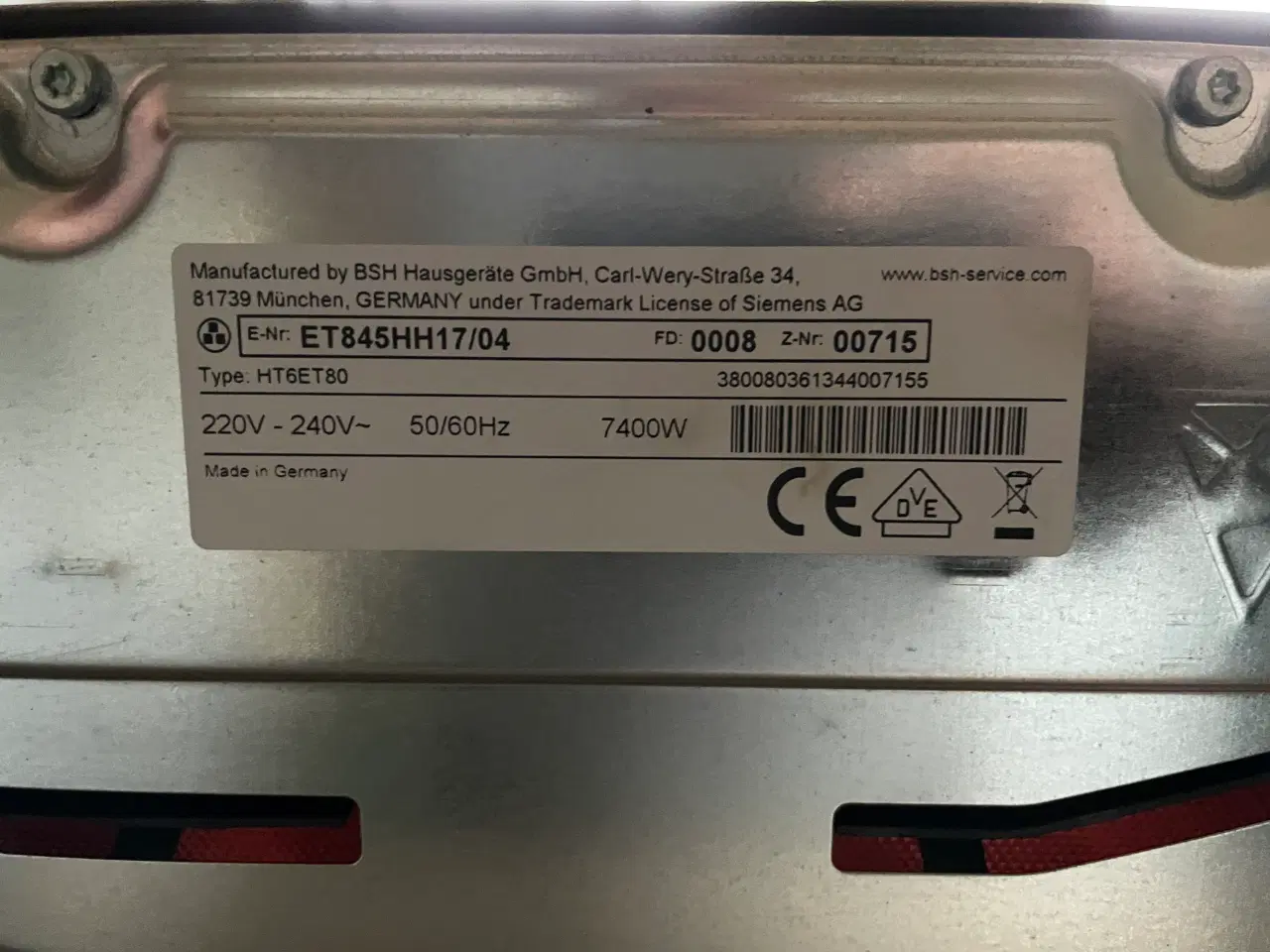Billede 3 - Siemens Keramisk Kogeplade