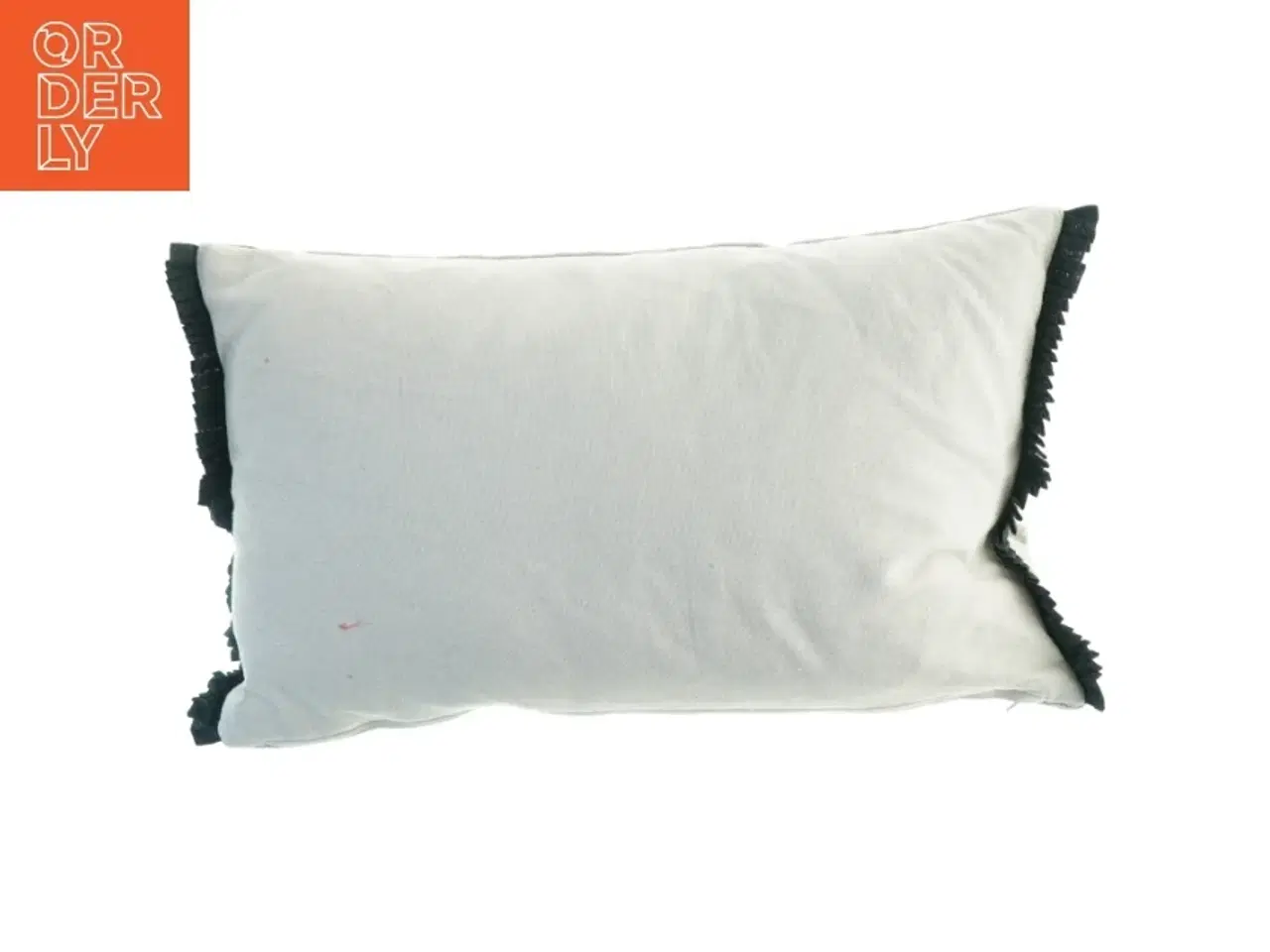 Billede 2 - Dekorativ pude med tranebroderi (str. 50 x 28 cm)