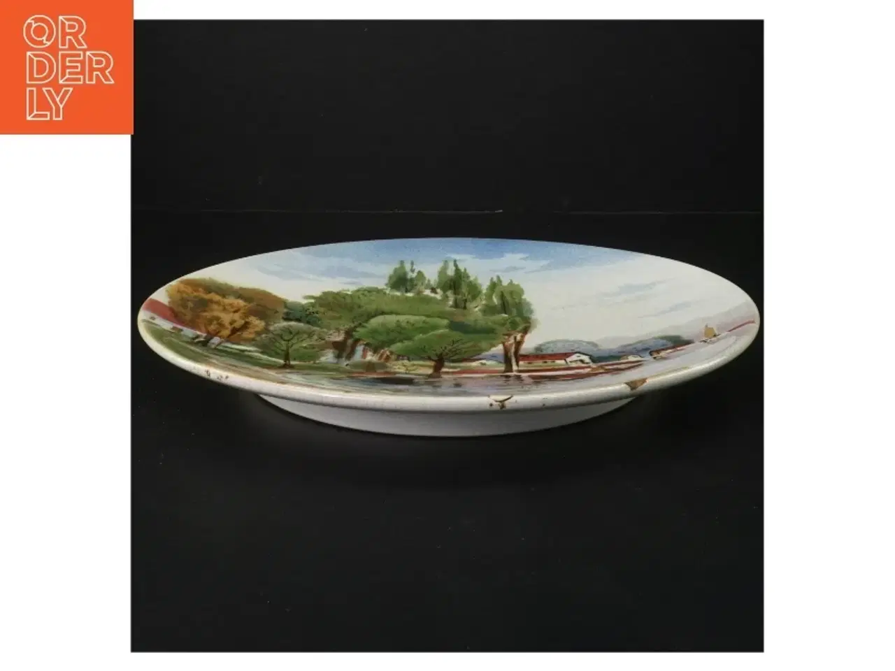 Billede 2 - Dekorativ platte (str. Ø. 28 cm)