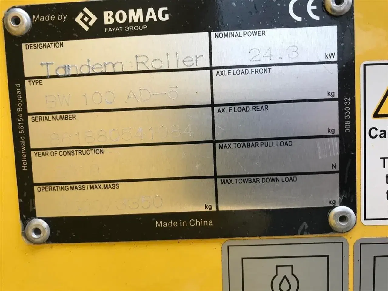 Billede 11 - Bomag BW100 ad Fabriks Ny