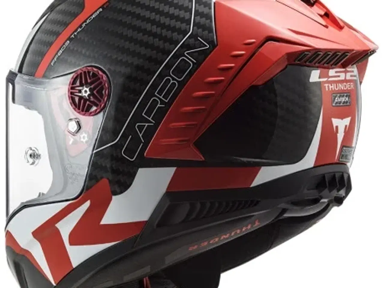 Billede 3 - LS2 THUNDER C RACING1 RED WHITE -  før 4.199
