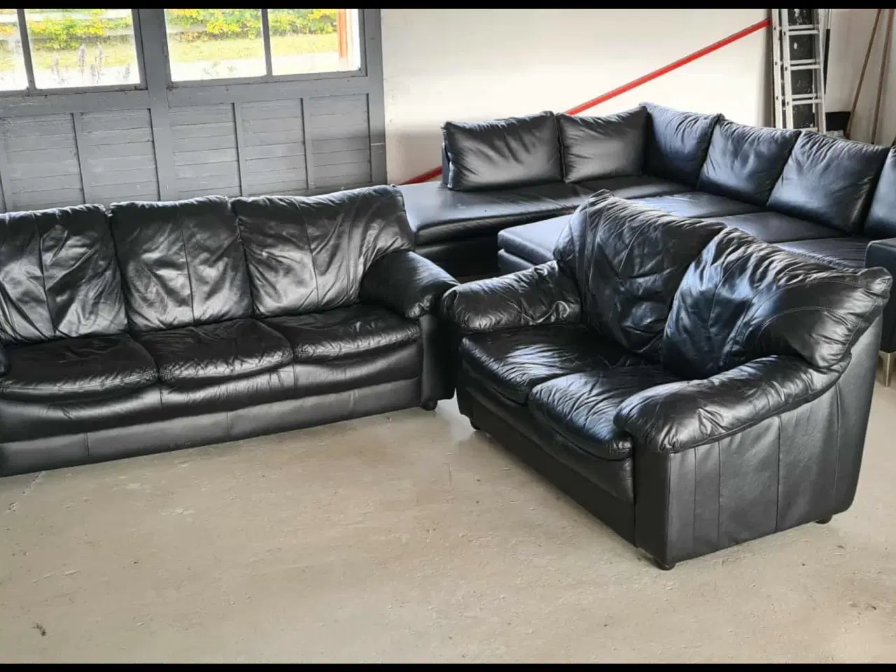 Billede 1 - Sofaer i ægte læder sælges