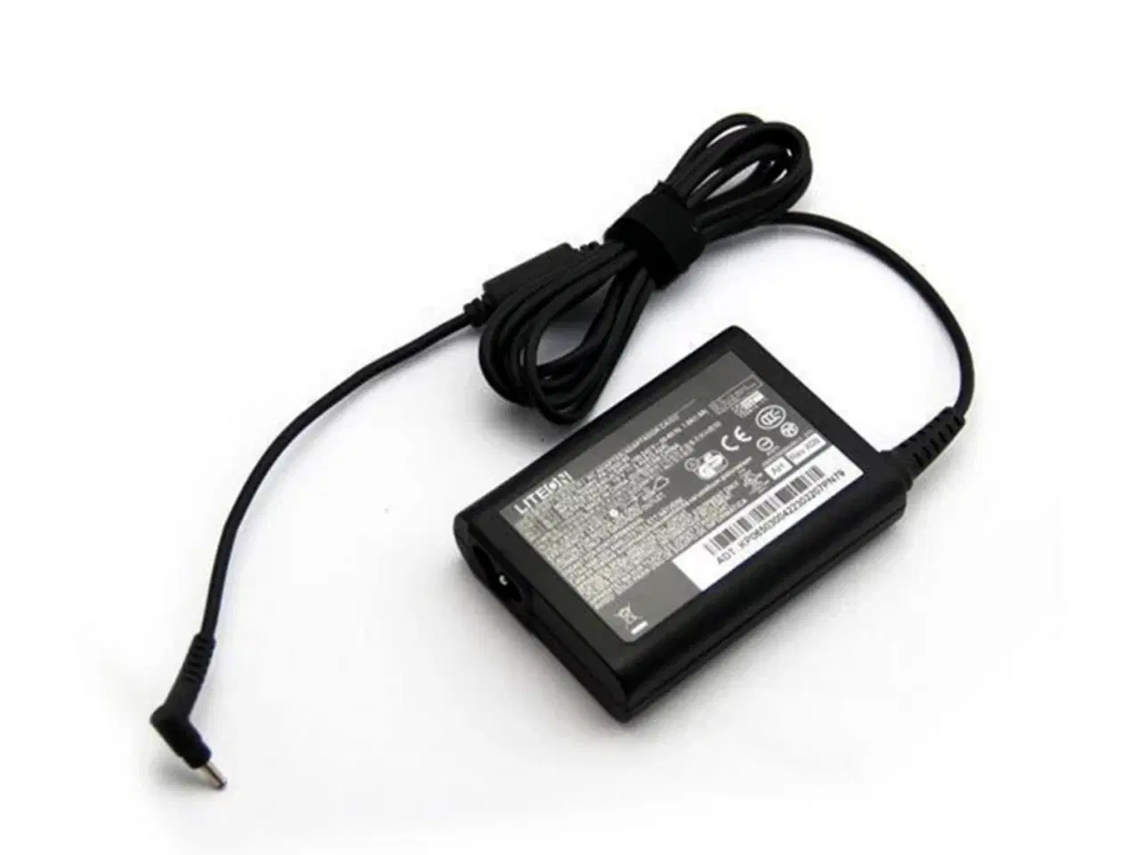 Billede 1 - Acer 65W 19V 3.42A strømforsyning med 2.5mm x 0.7mm super small - Kompatibel