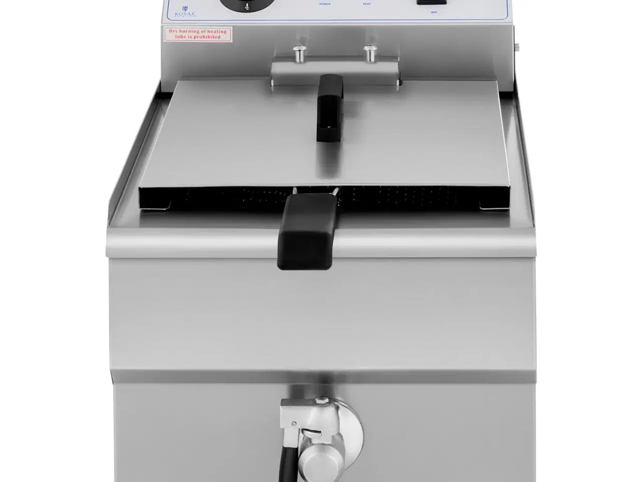 Billede 3 - Frituregryde 16 Liter – med Afløbshane – 3,5 kW