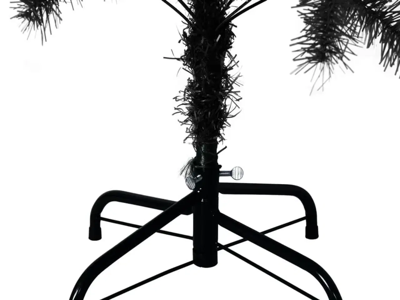 Billede 5 - Kunstigt juletræ med fod 120 cm PVC sort