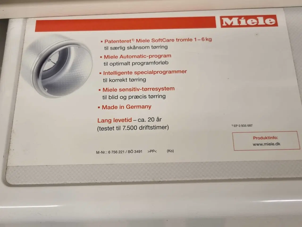 Billede 6 - Miele tørretumbler T8403C