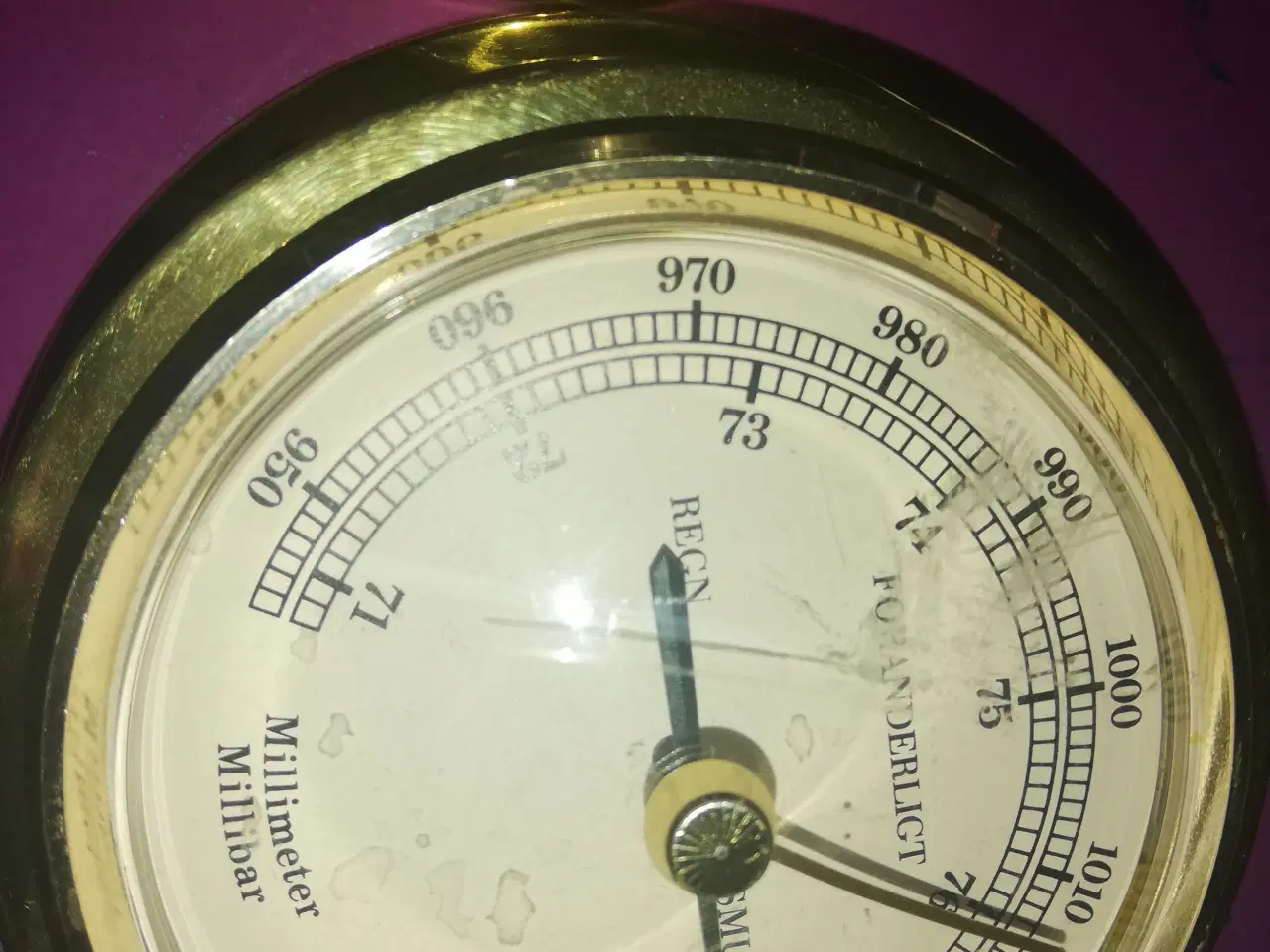Billede 1 - Ur og  Barometer 