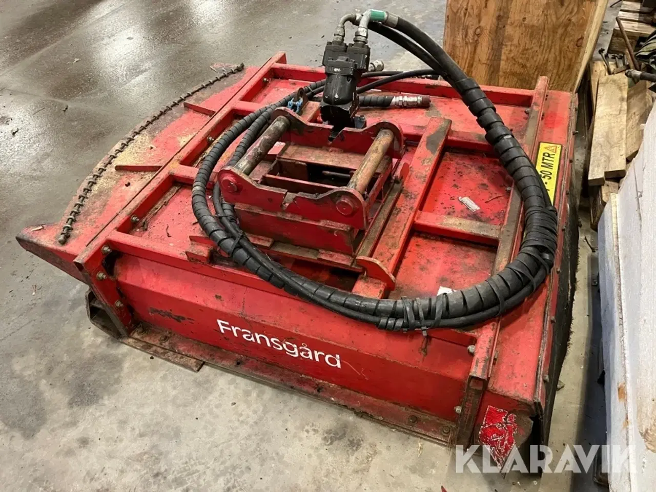 Billede 3 - Kæderydder Fransgård FKR-125HY - Hydrema skifte