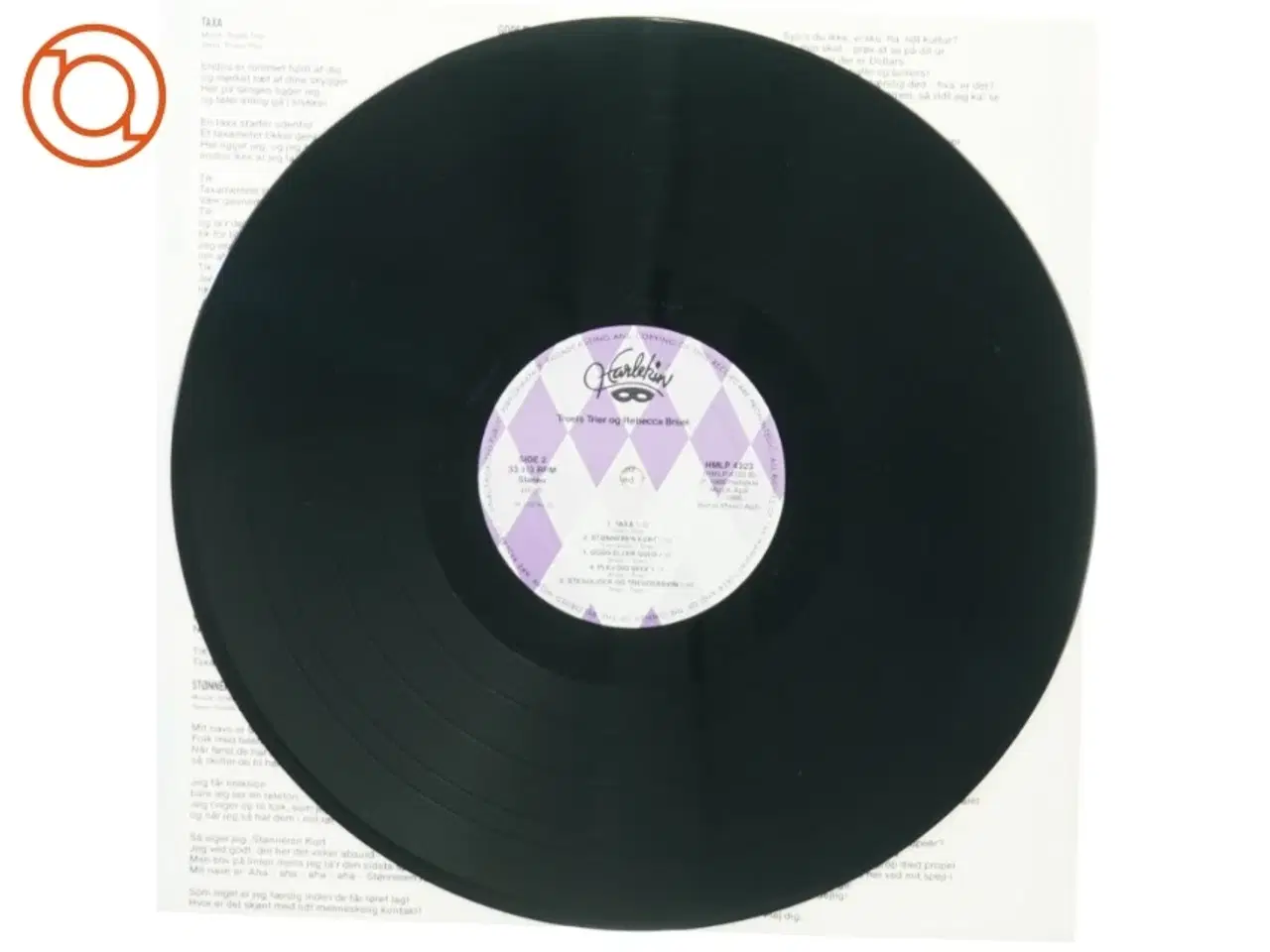 Billede 3 - Troels Trier og Rebecca Bruel: bøf med løg (LP) fra Harlekin (str. 30 cm)