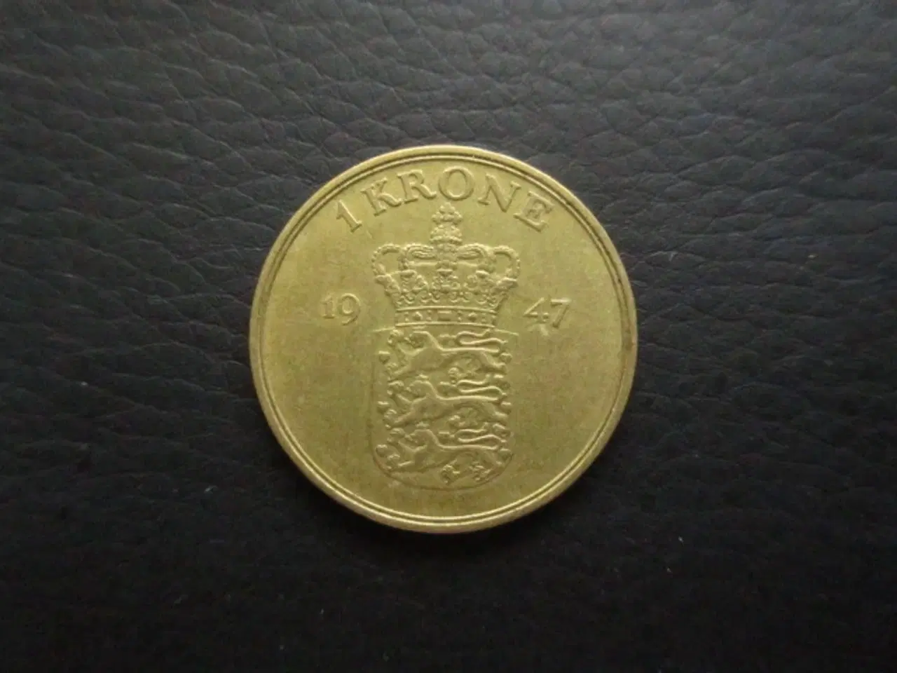 Billede 1 - 1 kr 1947 ny type pæn