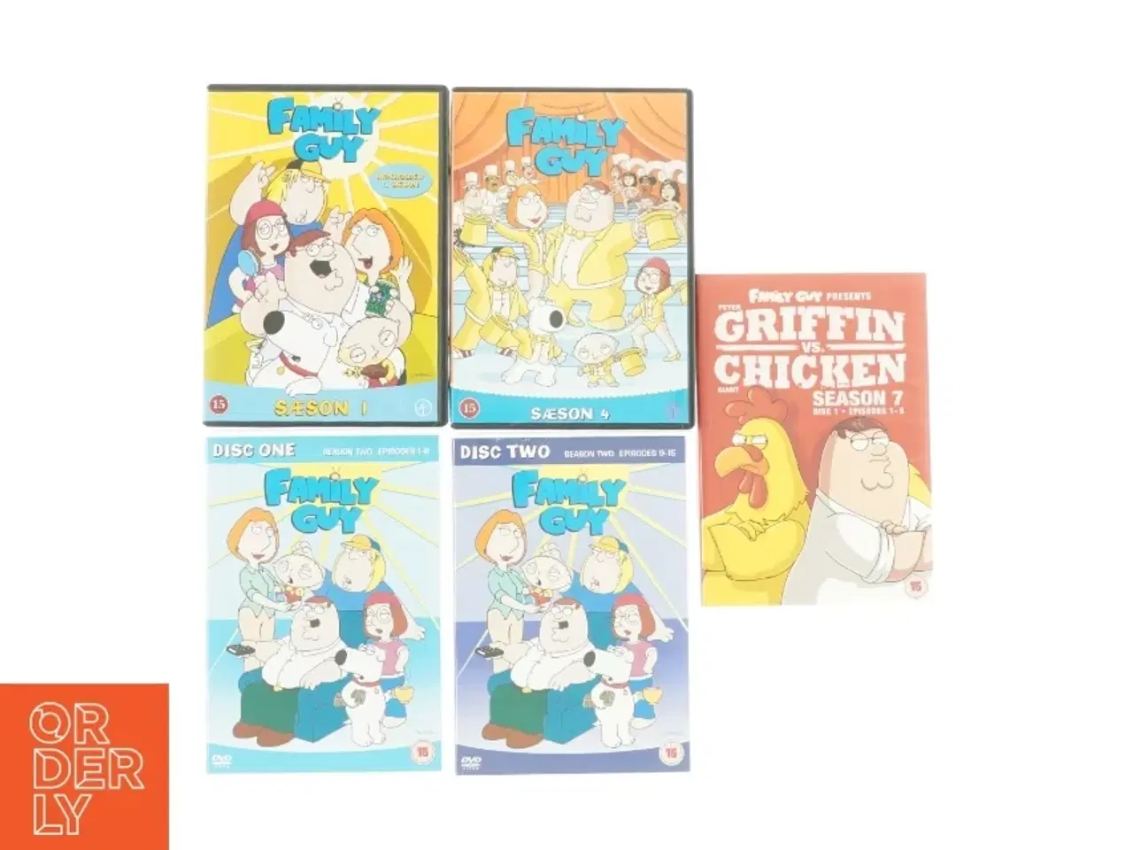 Billede 1 - Forskellige sæsoner af Family Guy (5 stk)(DVD)