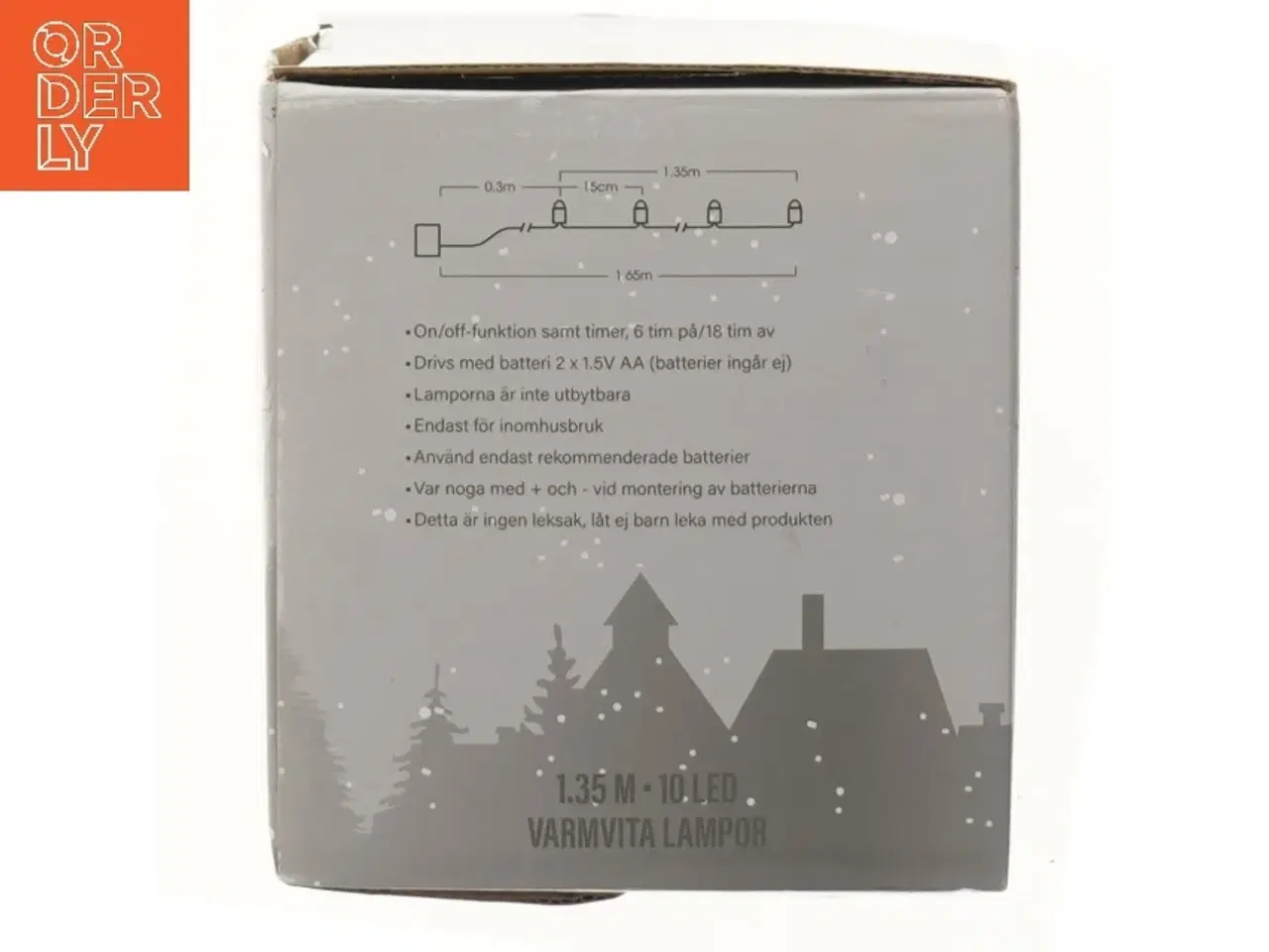 Billede 5 - LED lyskæde med rensdyr motiver fra Bright (str. 135 cm)
