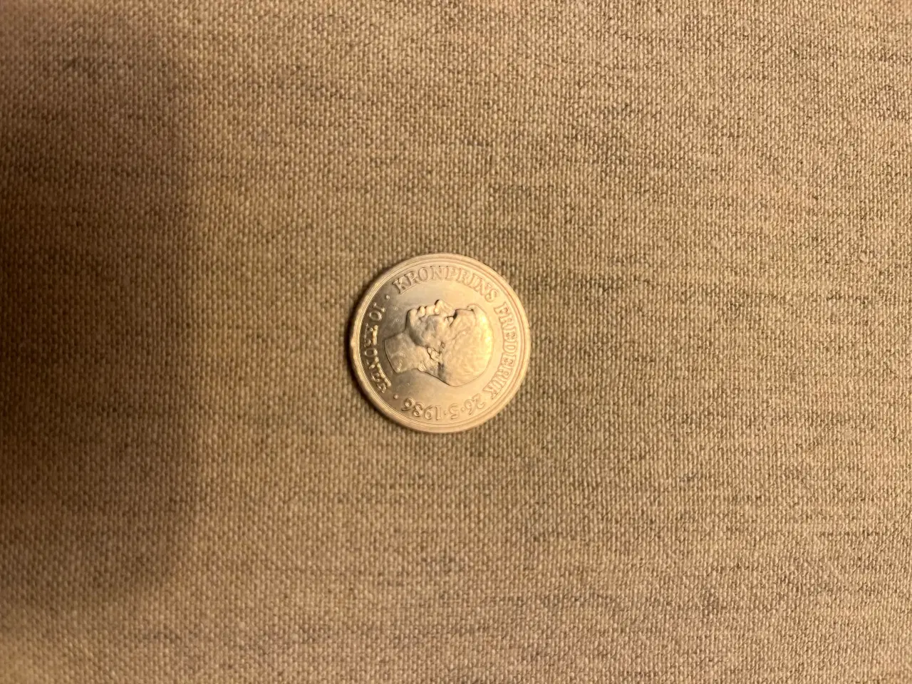 Billede 1 - 1986, 10 kroner, Kronprins Frederiks 18 års fødsel