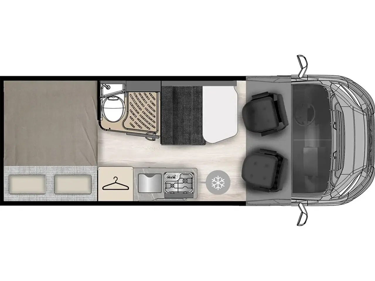 Billede 16 - 2023 - McLouis Menfys Van 03 S-Line   Wild-Life Edition og kun 5,99 m lang med dobbeltseng i bag