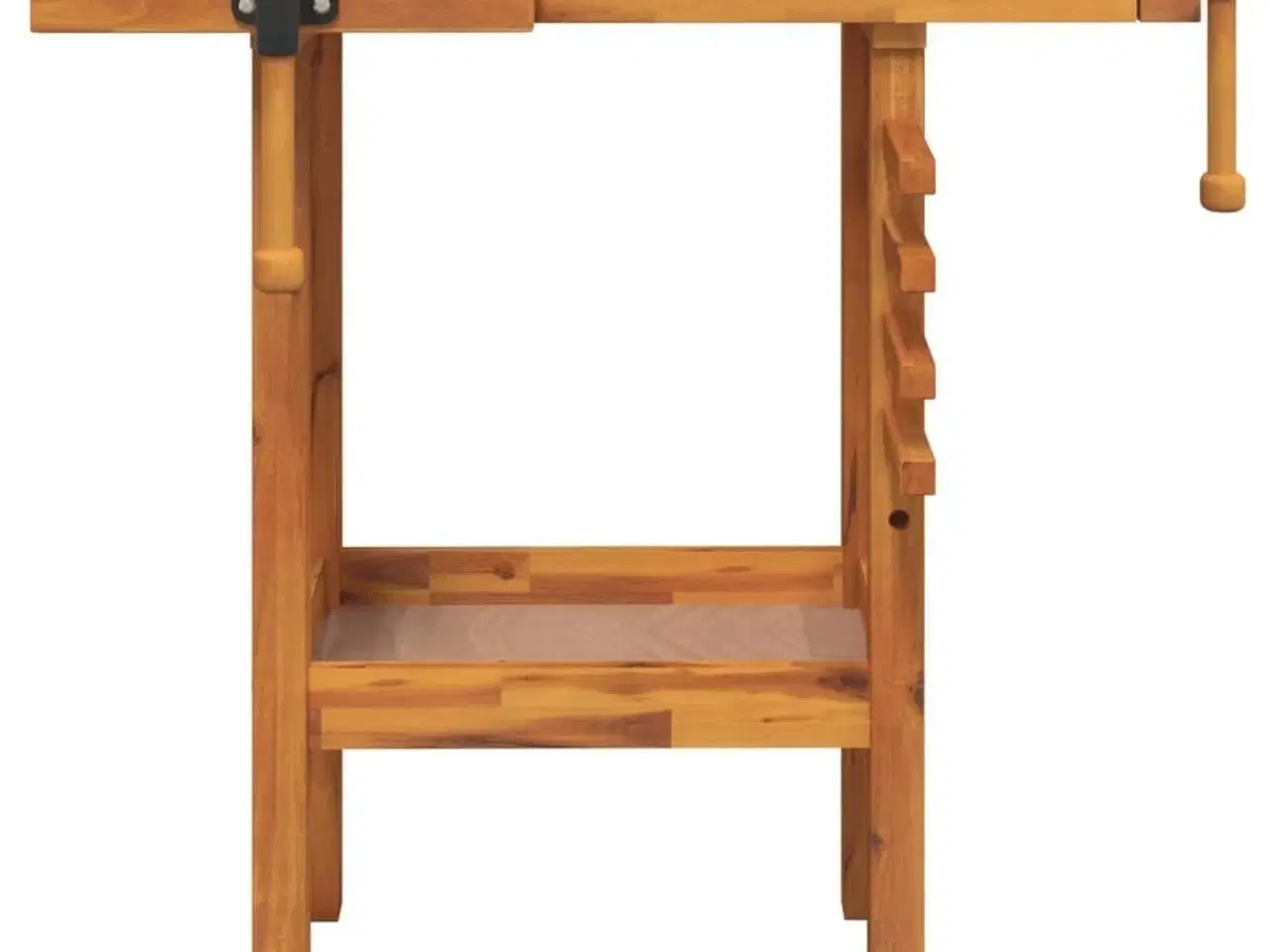 Billede 3 - Arbejdsbord med skruestik 92x48x83 cm massivt akacietræ