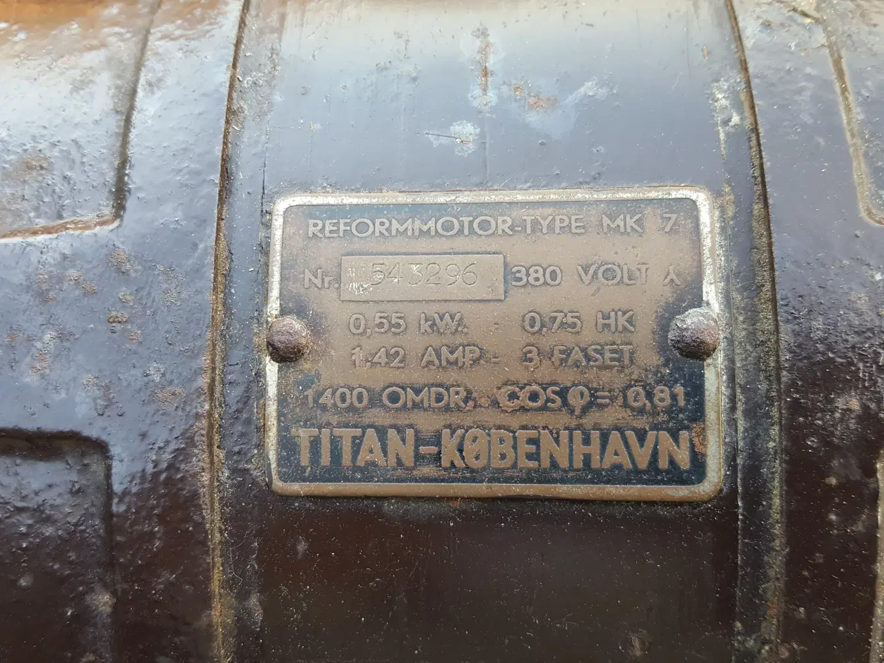 Billede 2 - 380 Volt motor med motorværn