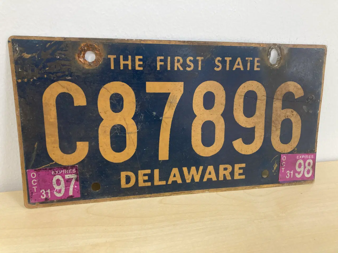 Billede 1 - Delaware US nummerplade 