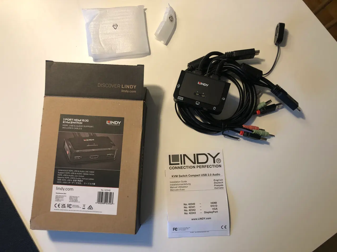 Billede 4 - KVM switch 2 porte (HDMI) fra Lindy