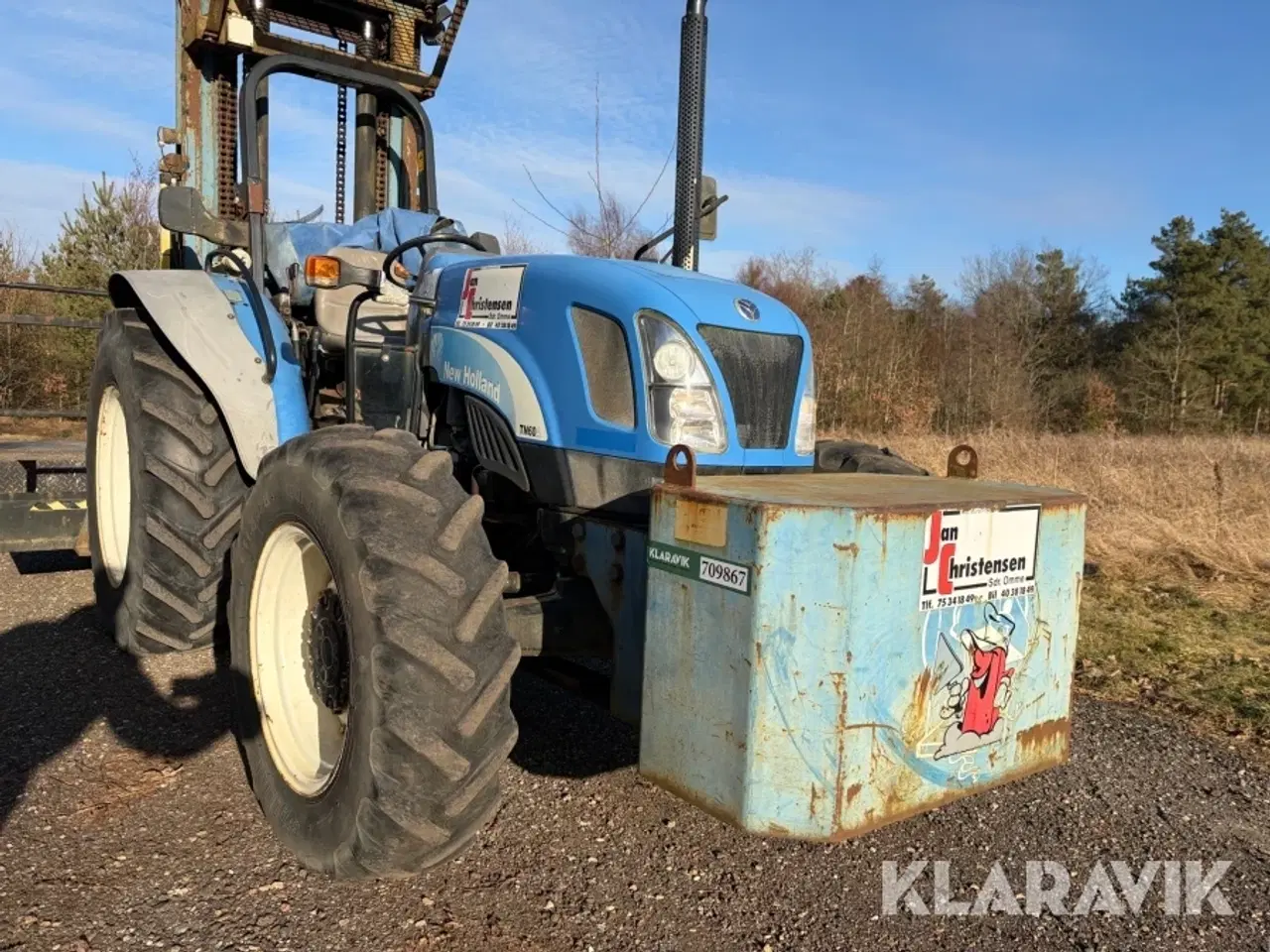 Billede 7 - Traktor New Holland TN60A 8 meter byggelift med kurv