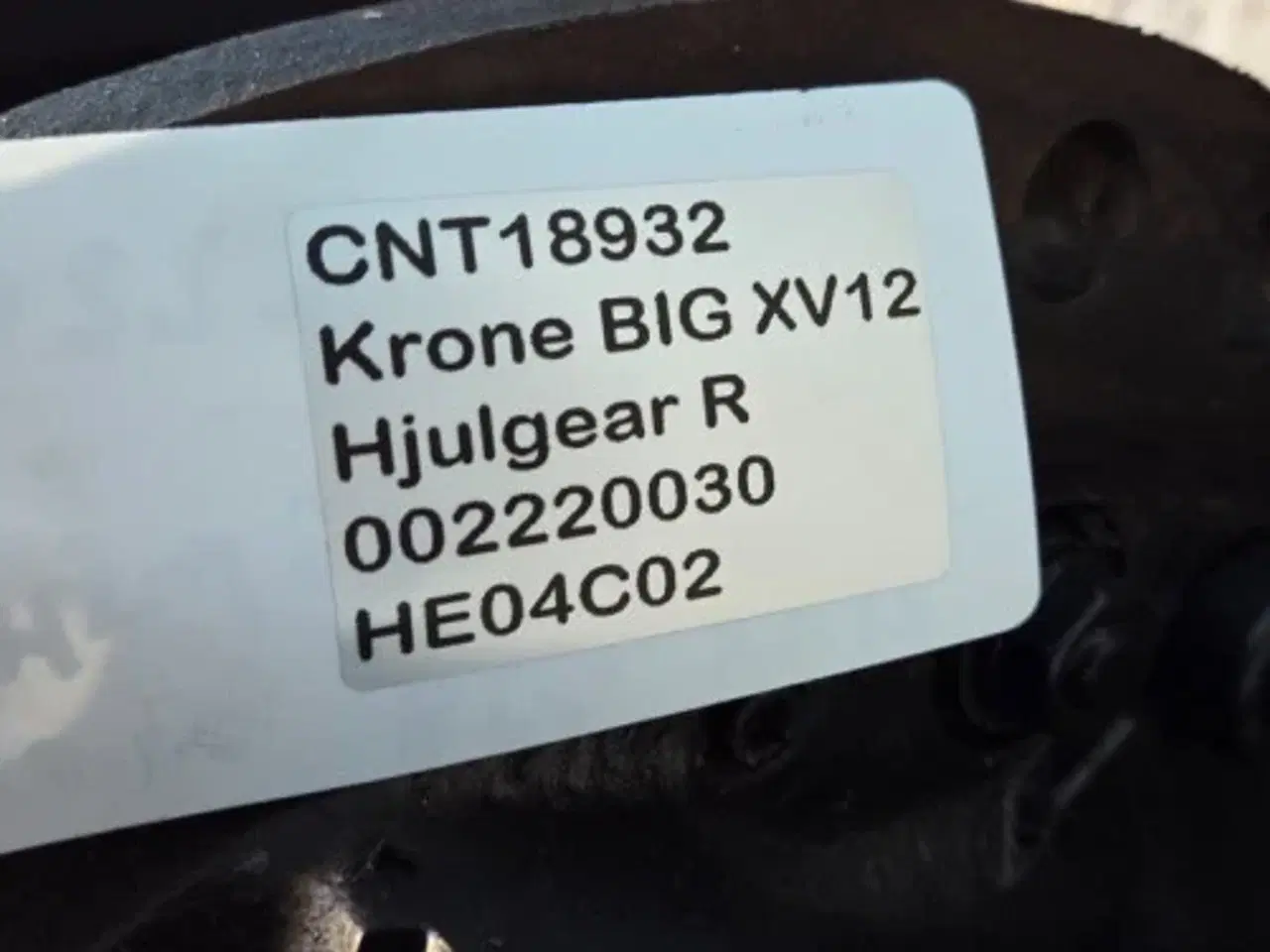 Billede 13 - Krone Big X V12 Hjulgear R. 002220030