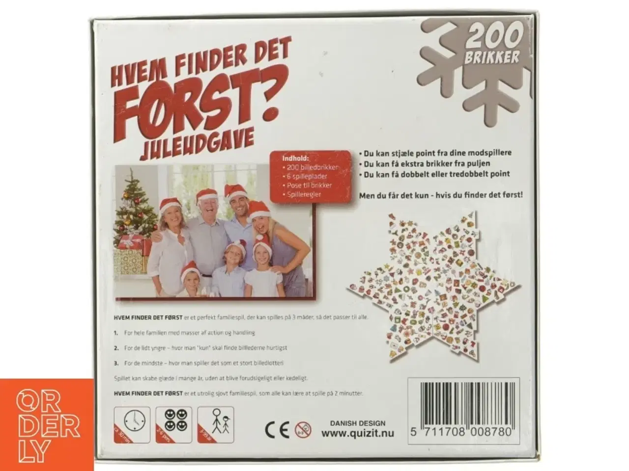 Billede 2 - Brætspil &#39;Hvem finder det først?&#39; - Juleudgave