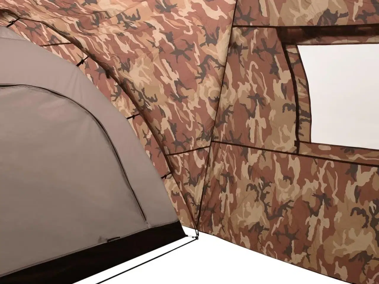 Billede 8 - Iglotelt 650x240x190 cm 8 personer camouflagefarvet