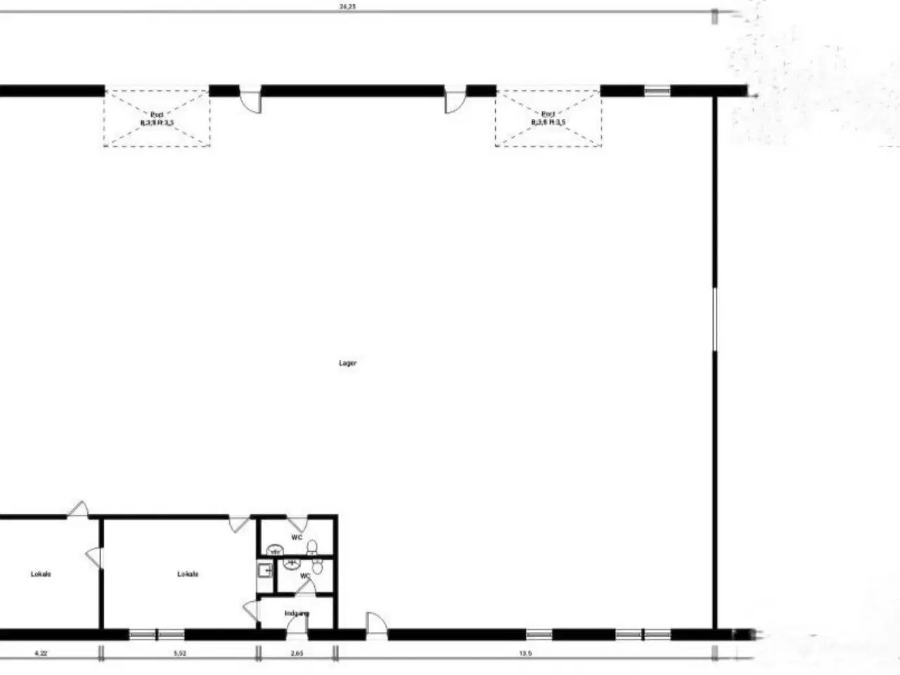 Billede 5 - Dejlig isoleret og opvarmet hal uden søjler. God loftshøjde