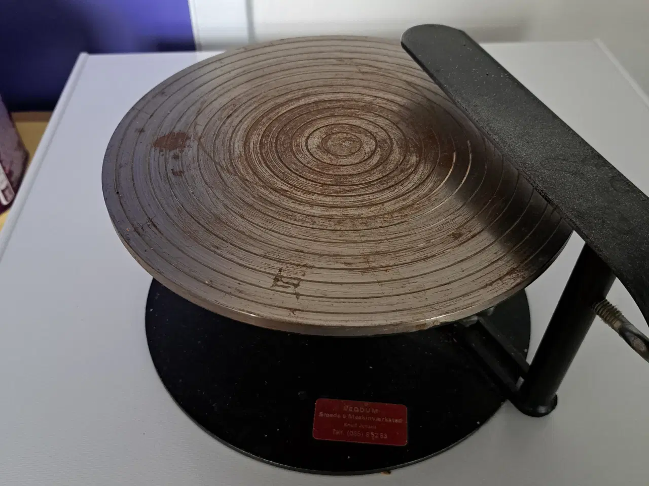 Billede 1 - Metal drejeskive til porcelæn maling