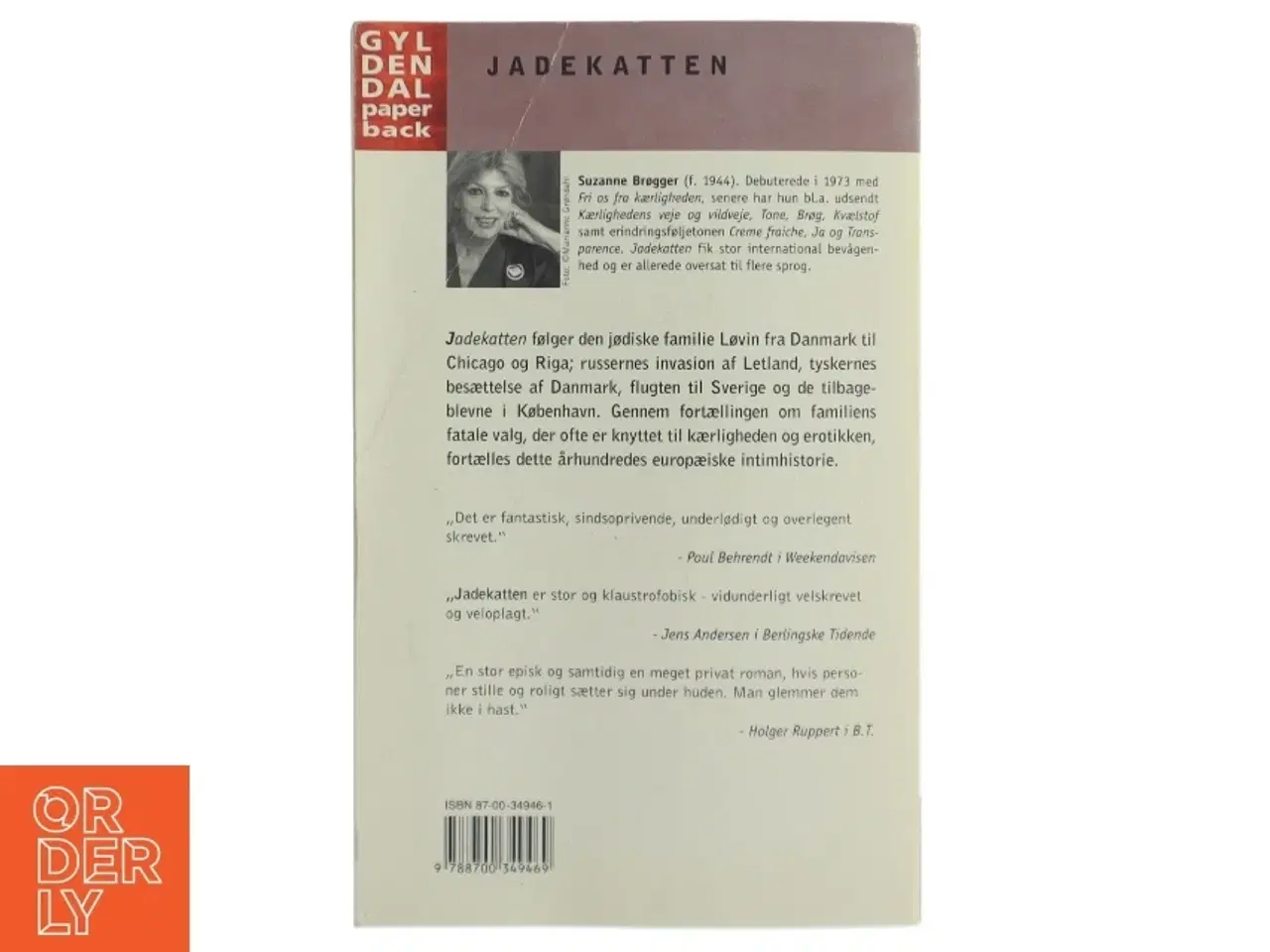 Billede 2 - Jadekatten : en slægtssaga af Suzanne Brøgger (Bog)