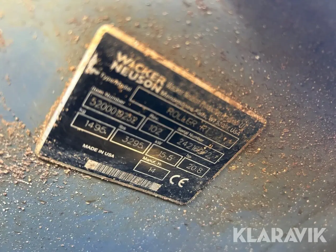 Billede 5 - Råjordskompakter Wacker Neuson Roller RT
