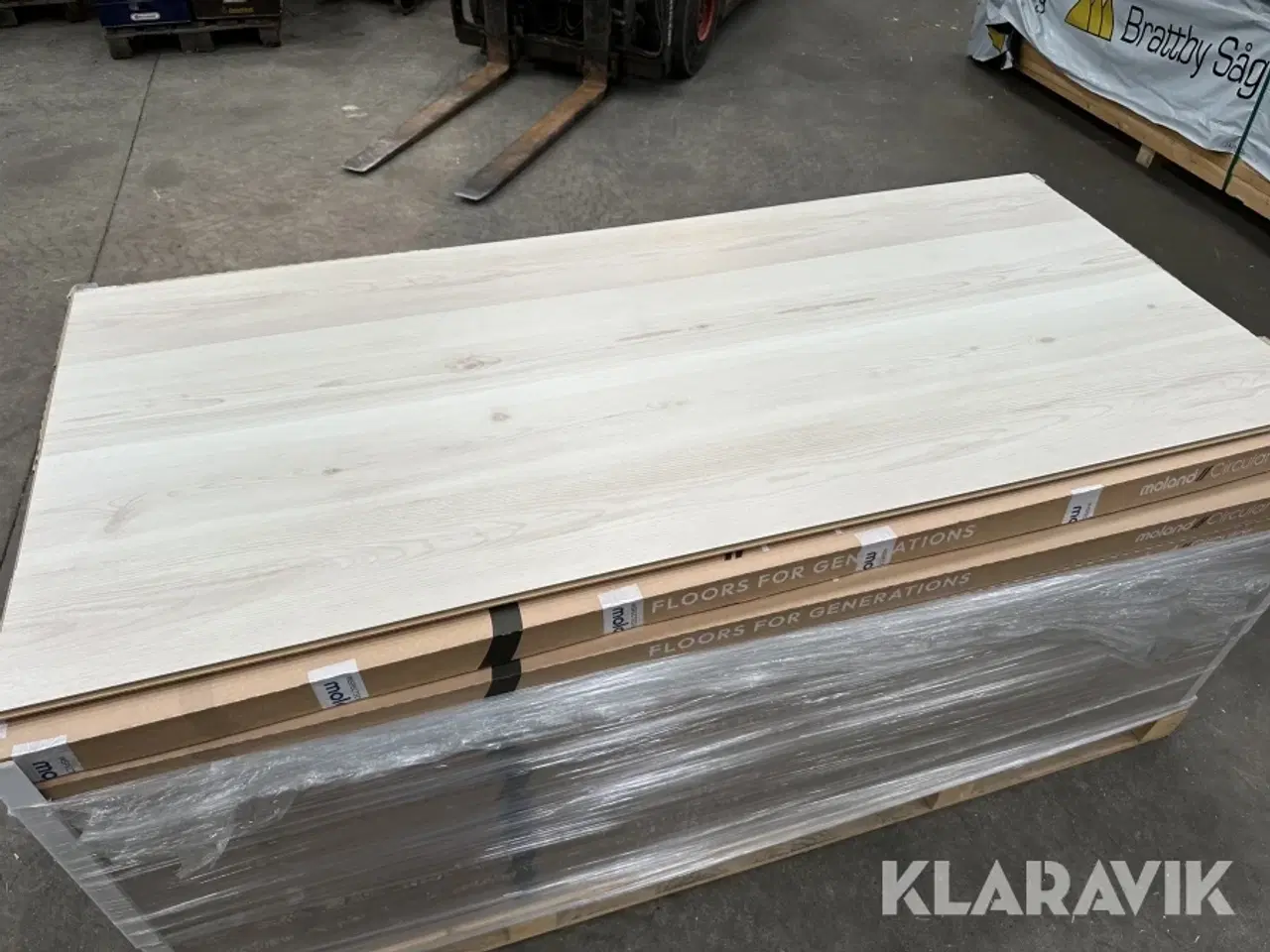 Billede 5 - Gulv Moland Pine Cork Plank Northern White - 104,64m2