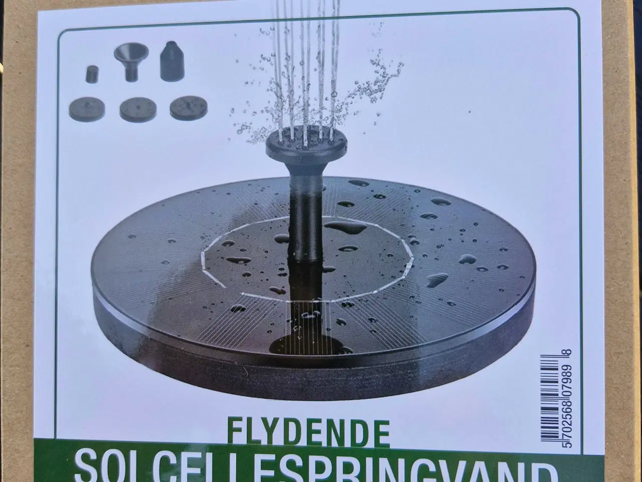 Billede 3 - Helt nyt Flydende Solcellespringvand. 