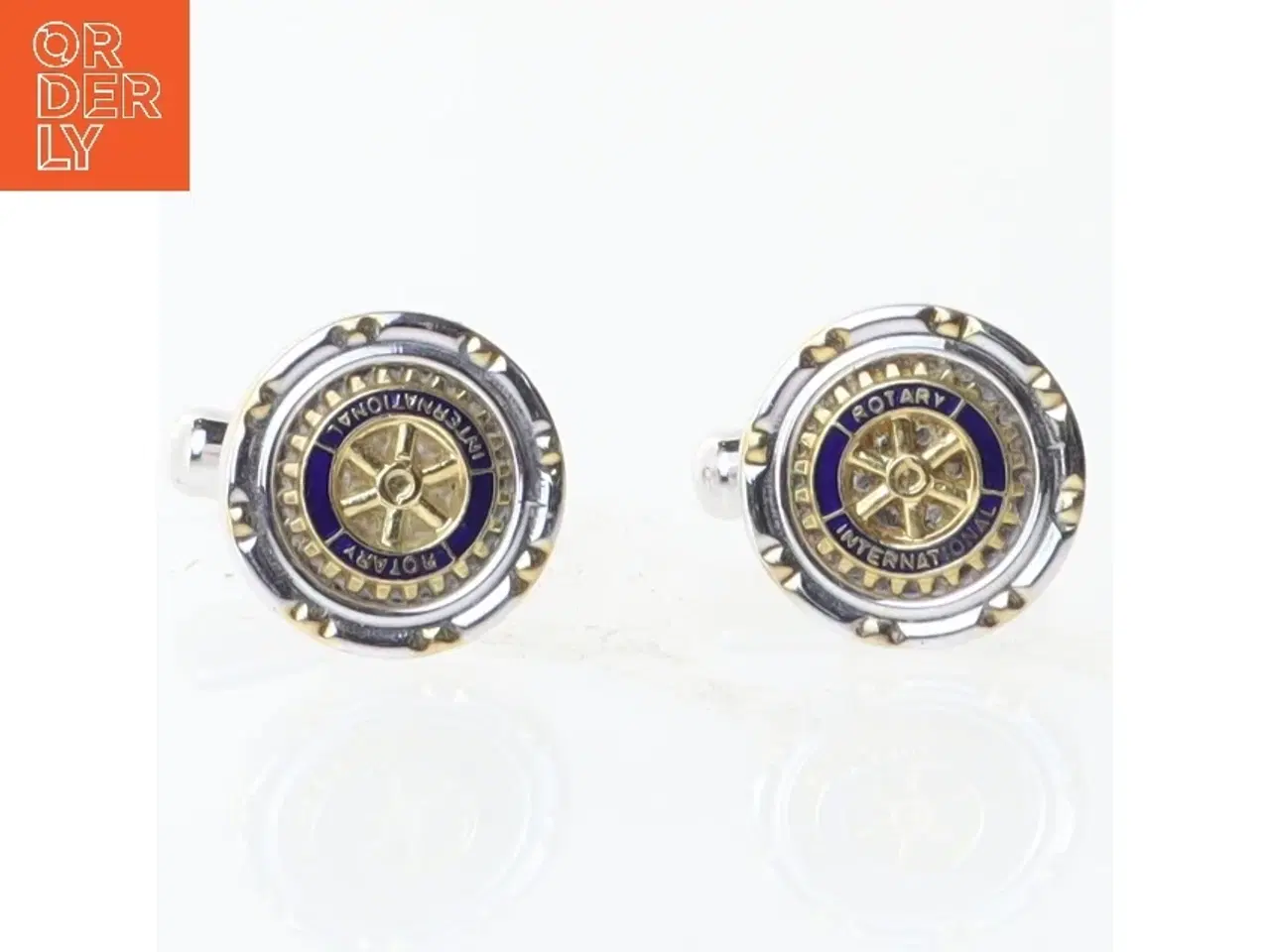 Billede 1 - Manchetknapper med uremotiv (str. 1,5x1,7 cm)