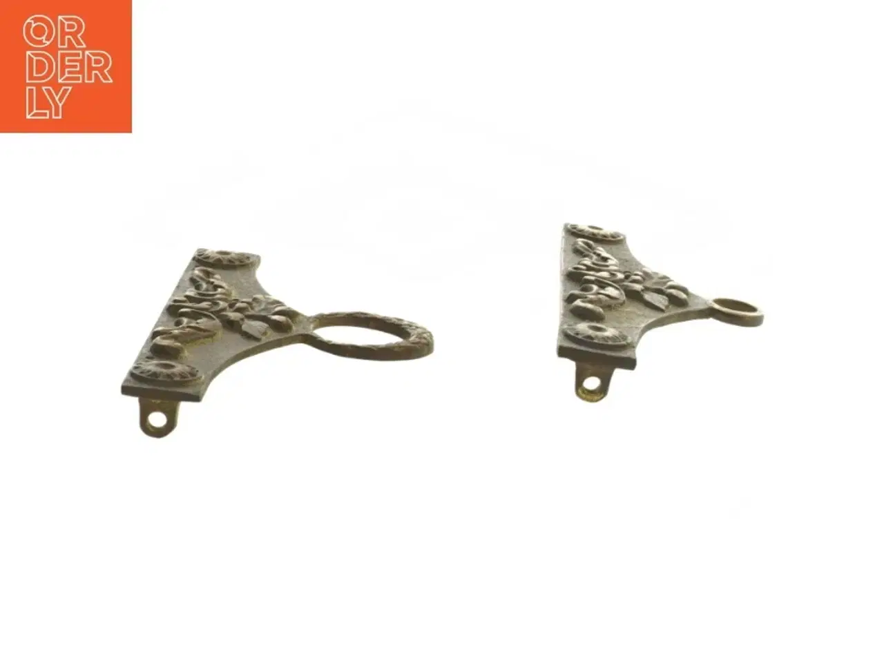 Billede 3 - Dekorative messing holdere til klokkestreng(str. 17 cm)