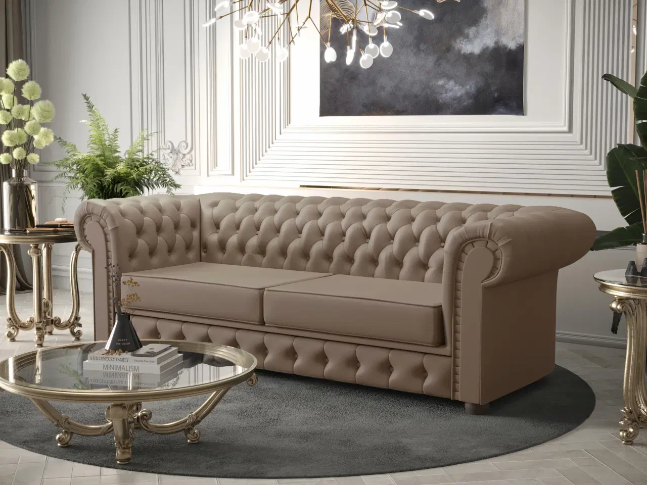 Billede 8 - MANCHESTER II ÆGTE LÆDER TO-PER. SOFA 188 CM