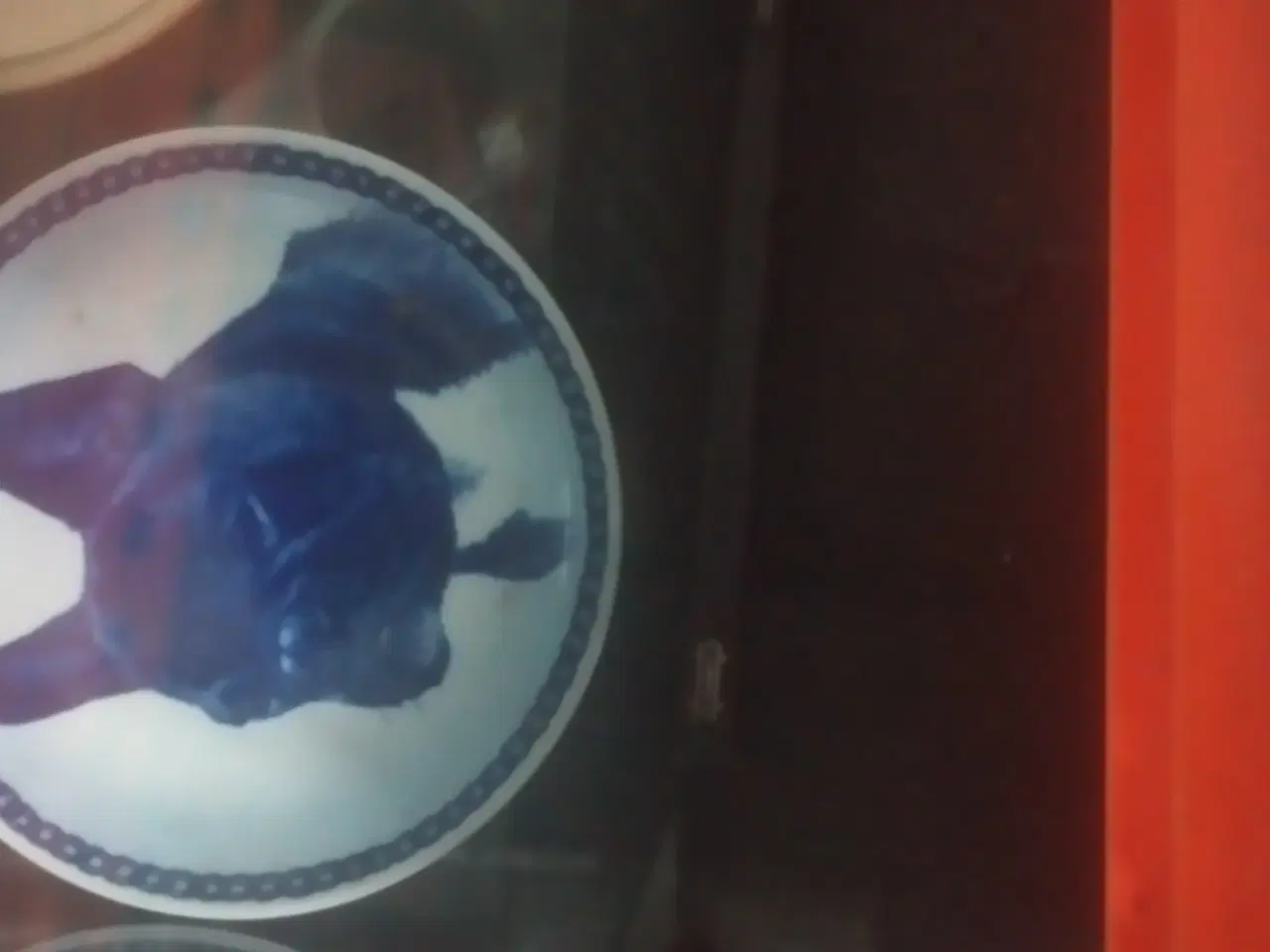 Billede 1 - Platte med fransk bulldog i blå