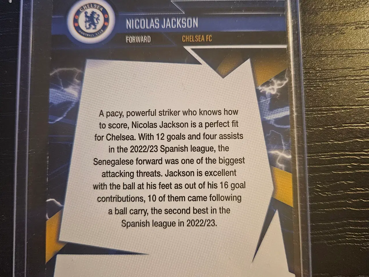 Billede 2 - Nicolas Jackson 139/150 Fodboldkort