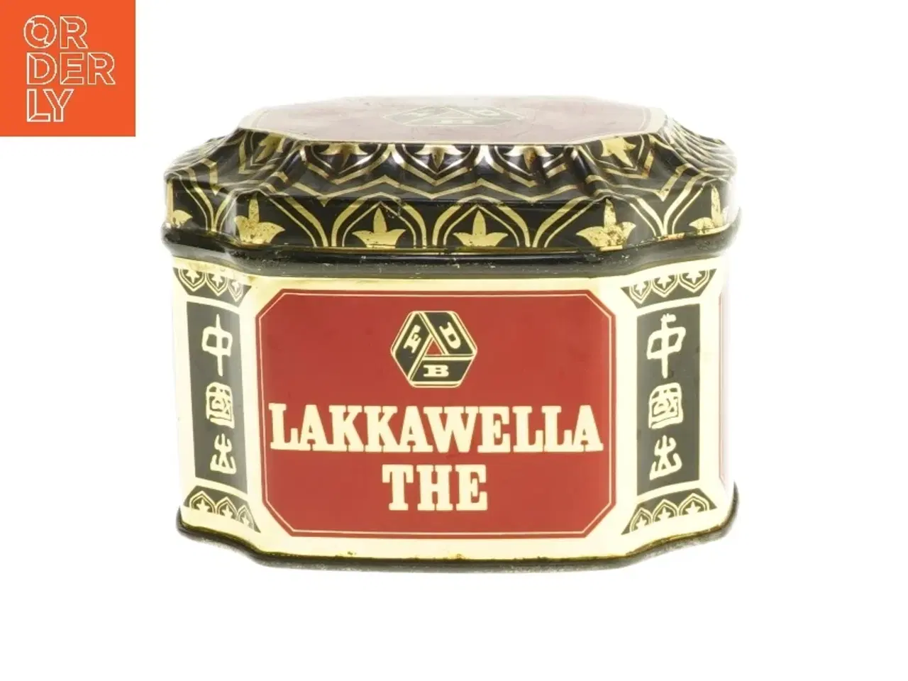 Billede 1 - Dekorativ te-dåse (str. 14x11 cm)